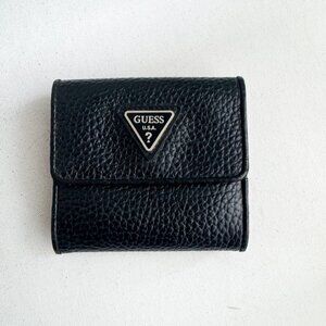 Vintage Y2K Guess Small Black Trifold Wallet